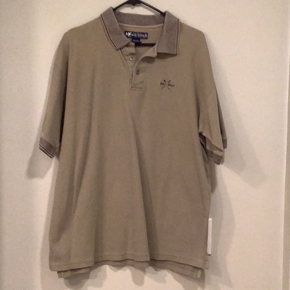Big Dogs Khaki Polo Shirt Classic Short-Sleeve Design